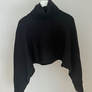 Aritzia Black Cowl Neck Sweater